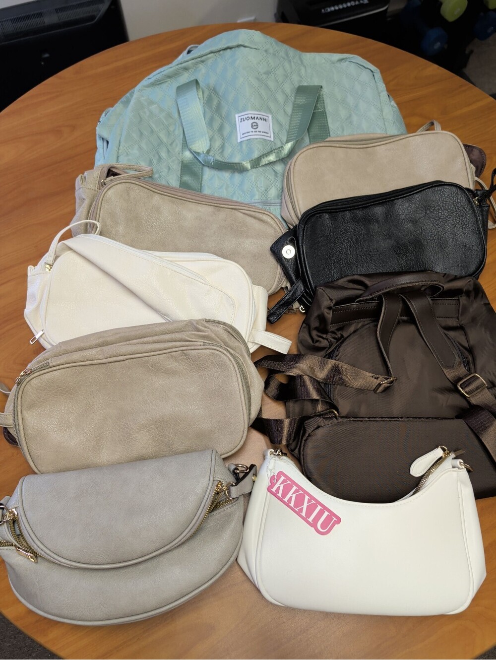 9 New Women’s Bags & Handbags Bulk Lot - Travel Duffel, Backpacks, Purses